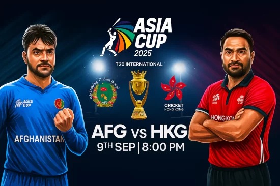 Asia Cup 2025 begins with Afghanistan vs Hong Kong. Get pitch report, XIs, prediction & Dream11 tips.