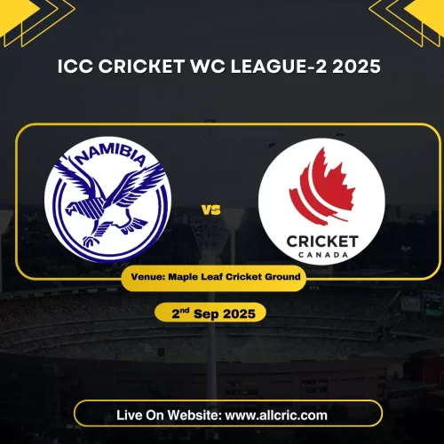 ICC CWC League 2 2025: Canada vs Namibia Today's Match 83 prediction, preview & playing XI.