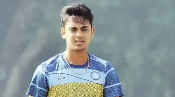 Young Ishan Kishan during cricket training in the early years of his career
