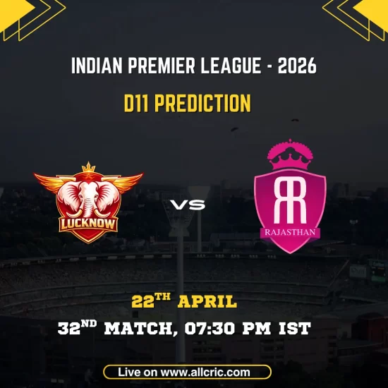 LSG vs RR Dream11 prediction today match IPL 2026 Lucknow Super Giants vs Rajasthan Royals fantasy team today Ekana Stadium