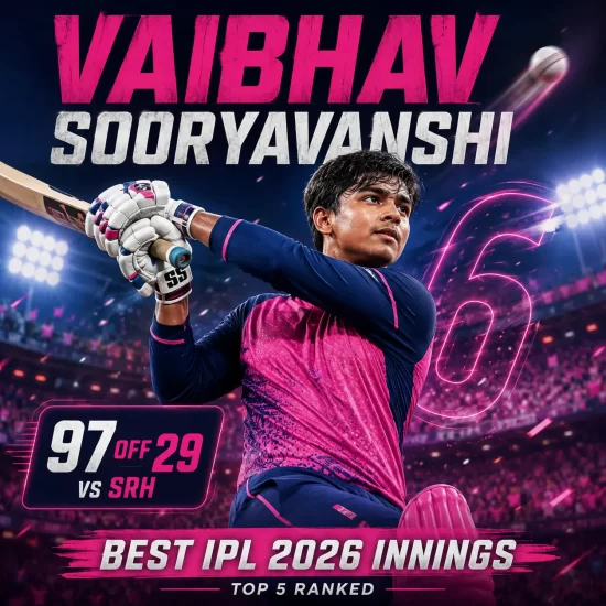 Top 5 Vaibhav Sooryavanshi Best IPL Innings 2026