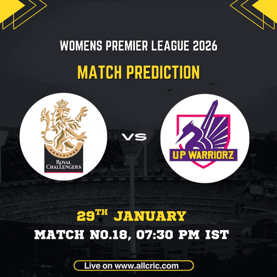 UP-W vs RCB-W Dream11 prediction today match for WPL 2026 Match 18, Royal Challengers Bengaluru Women vs UP Warriorz Women at Kotambi Stadium